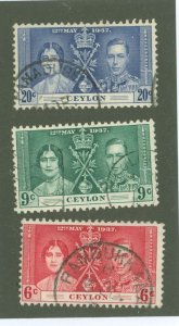 Ceylon #275-277  Single (Complete Set)