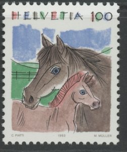 Switzerland 874 horse animal ** mint NH (2212 98)