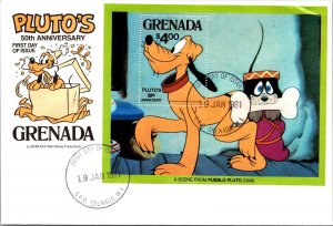 Grenada FDC 1981 - Pluto's 50th Anniversary - Single - F65067