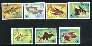 VIETNAM 1405-11 USED IMPERF SCV $12.00 BIN $4.00 MARINE LIFE