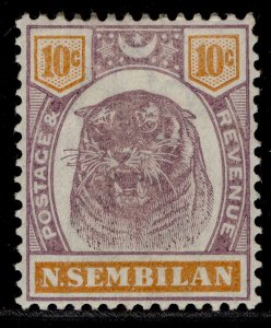 MALAYSIA - Negri Sembilan QV SG10, 10c dull purple & orange, M MINT. Cat £27.