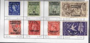 Ass't Great Britain Offices Abroad SC #1 #9 #271 #12 #59 #406 #14  used stamps 