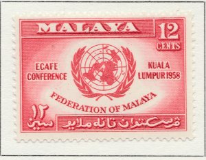 1958 MALAYAN FEDERATION MALACCA 30c MH* Stamp A29P12F31921-