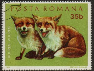 Romania 2316 - Cto - 35b Young Foxes (1972)