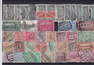 belgium railway parcels stamps ref r11791