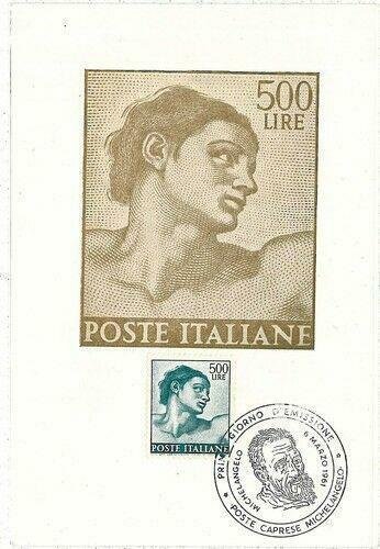 06748 - ITALY - ART - MICHELANGELO: MAXIMUM CARD1961-