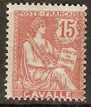 France Off Turkey Cavalle 11a Mi 16 MHR Avg 1903 SCV $11.00