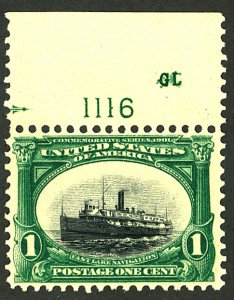 U.S. #294 MINT PL# SINGLE OG NH