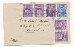 D309017 Dominica Cover Zurich Switzerland 1933