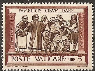 Vatican City 284 MNH 1960 Acts of Mercy