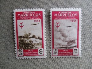 Spanish Morocco, Scott# B39, B41, MNH