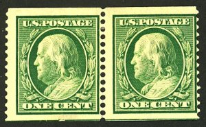 U.S. #387 MINT PAIR OG HR