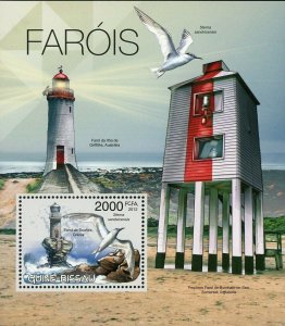 Lighthouses & Birds Stamp Tourlitis Greece Sterna Sandvicensis S/S MNH #5856