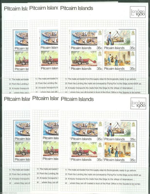 PITCAIRN ISLAND LOT OF  SETS & SOUVENIR SHETS   MINT NEVER HINGED