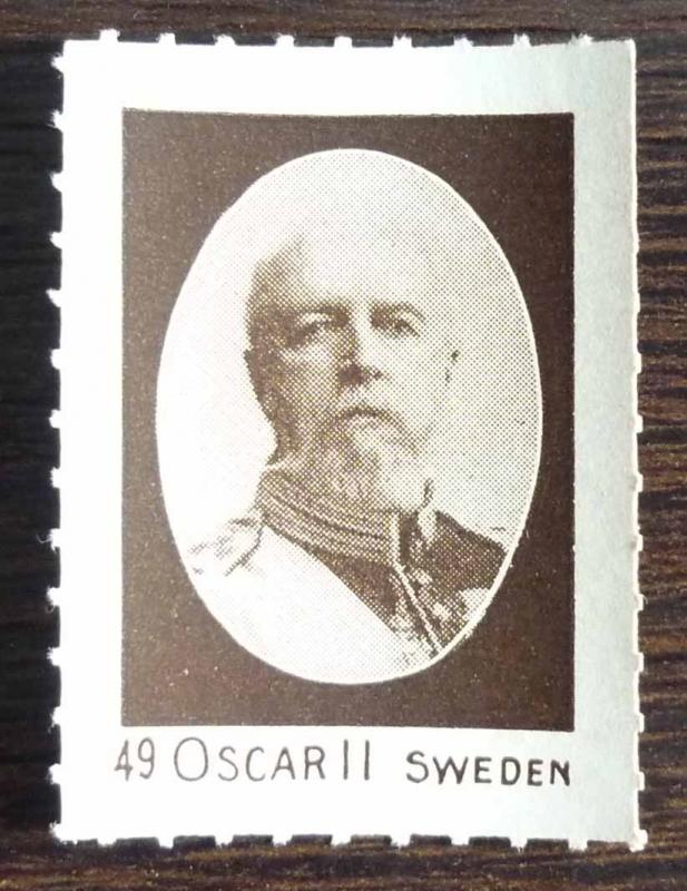 POSTER STAMP - ROYALTY! king royal sweden J51