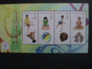 SINGAPORE -1997  TRATITIONAL GAMES-INTERNATIONAL STAMP SHOW MNH-S/S SHEET VF