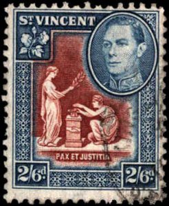 St. Vincent #149A, Incomplete Set, 1947, Used