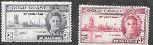 Gold Coast #128-129 Peace Issue (MH) CV $1.85