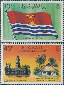 Kiribati 1979 SG84-85 Independence set MNH