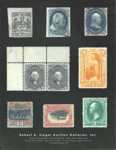 Drucker Collection of U.S. Stamps, Robert A. Siegel, Sale 851, Oct. 9-10, 2002 