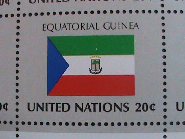 ​UNITED NATION-1981 SC#350-3 -FLAGS SERIES MNH FULL SHEET- VERY FINE