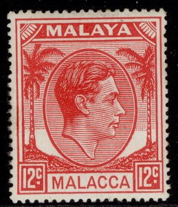 MALAYSIA - Malacca GVI SG9a, 12c scarlet, M MINT. 