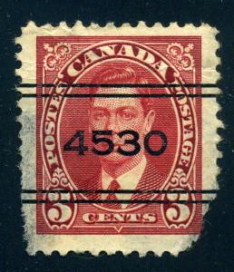 Canada - Scott # 233 - 3 Cent  George VI - Used