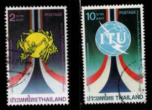 Thailand  Scott 1111-1112 Used UPU, ITU stamp set