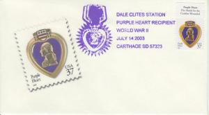 2003 Carthage SD Dale Clites WWII Purple Heart Pictorial