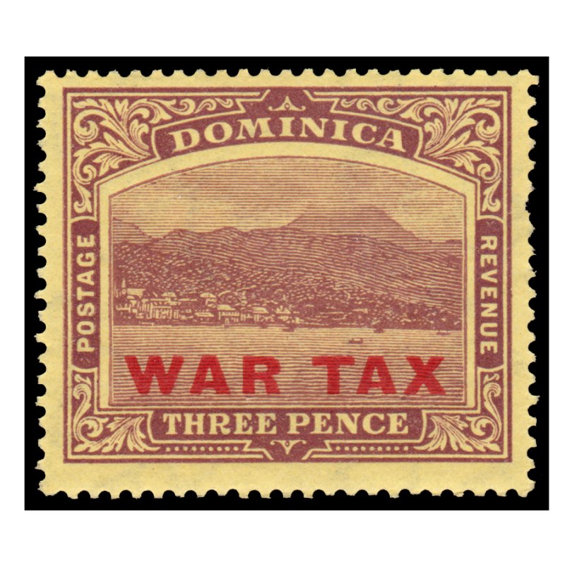 DOMINICA ISLAND STAMP. YEAR 1918. SCOTT # MR4. UNUSED