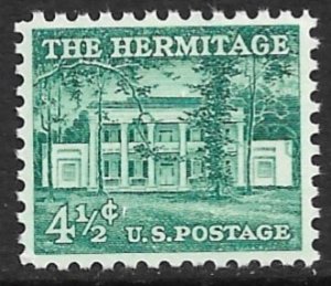 USA 1954-68 4 1/2c The Hermitage Sc 1037 MNH