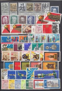 J29619, various 1975 germany DDR set 7 sets & sets of 1 mnh #