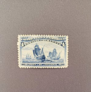 233, Fleet of Columbus, Unused, Gum Disturbance, CV $68.00