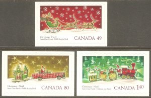 CANADA Sc# 2069 - 2071 MNH FVF Set3 Christmas Noel Santa Claus Train Reindeer