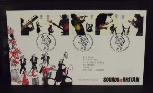 15731   GREAT BRITAIN   FDC # 2400,2401,2402,2403,2404      Sounds of Britain