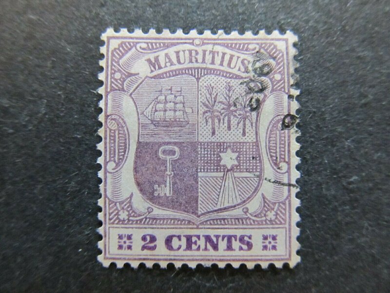 A4P42F25 Mauritius 1900-05 Wmk Crown CA 2c used