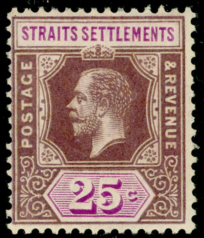 MALAYSIA - Straits Settlements SG234, 25c dull purple & mauve, LH MINT. Cat £38.