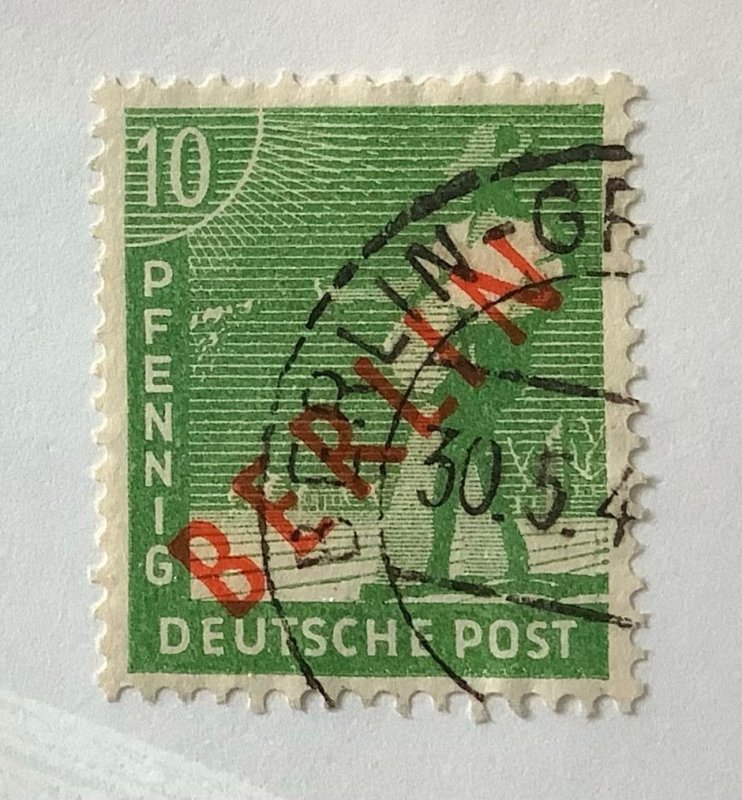 Germany, Berlin 1948-49 Scott 9N24  used - 10pf,  sower