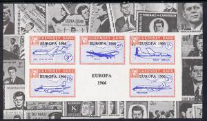 Guernsey - Sark 1966 Europa overprint on Aircraft imperf ...