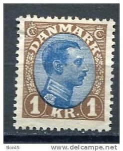 Denmark 1913-28 Sc 128 MH King Christian X CV $35