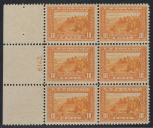 #400 Plate Block Left Side, F-VF OG NH, Post Office Fresh  (GD 3/25)