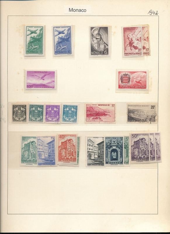 MONACO 1880s/1969 Good Mint &Used Collection(Appx 850+)ALB181