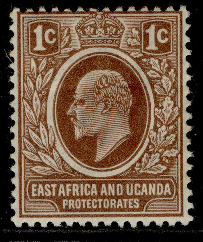 EAST AFRICA and UGANDA EDVII SG34, 1c brown, M MINT.