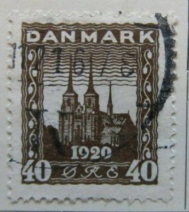 1920 A6P22#38 Denmark 40o Used-