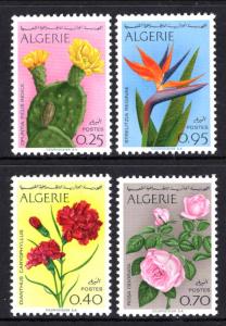 Algeria 411-414 Flowers MNH VF