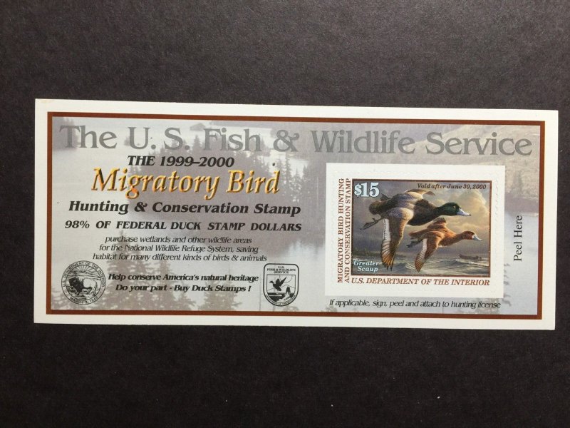 US, RW66A, FEDERAL DUCK STAMP, MINT NH, VF, COLLECTION
