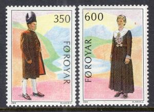 Faroe Islands 189-190 Costumes MNH VF