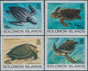 Solomon Islands 1983 SG485-488 Turtles set MNH