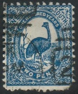  Australia - New South Wales #78 - Dark Blue Emu - Used 