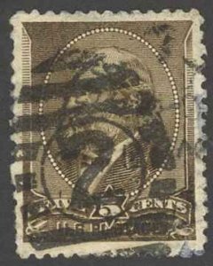 USA Sc# 205 Used (a) 1882 5c yellow brown James A. Garfield